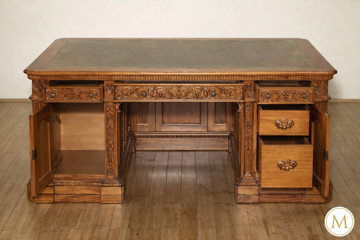 6ft Light Mahogany Resolute Oval Office Desk