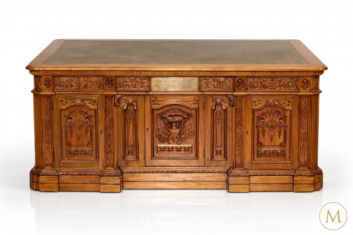 6ft Light Mahogany Resolute Oval Office Desk