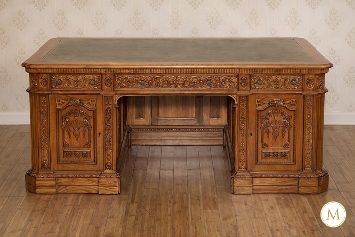 6ft Light Mahogany Resolute Oval Office Desk