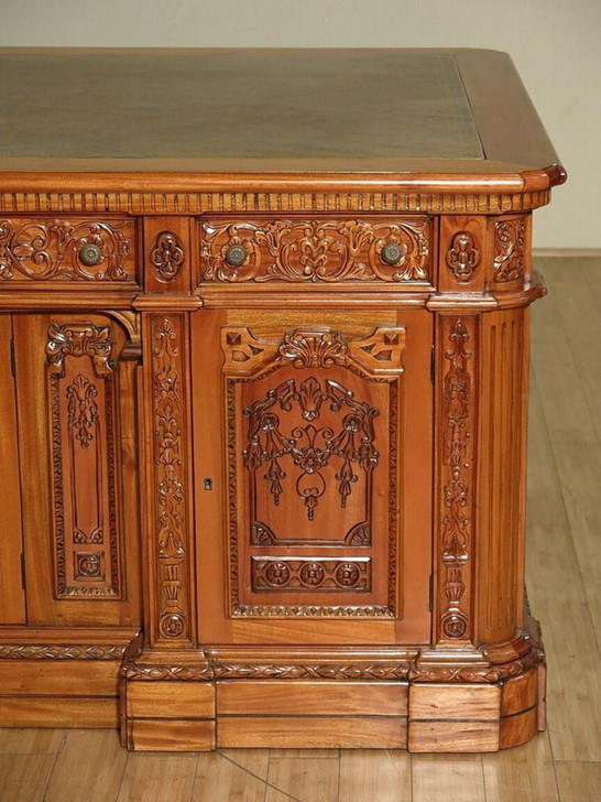 6ft Light Mahogany Resolute Oval Office Desk
