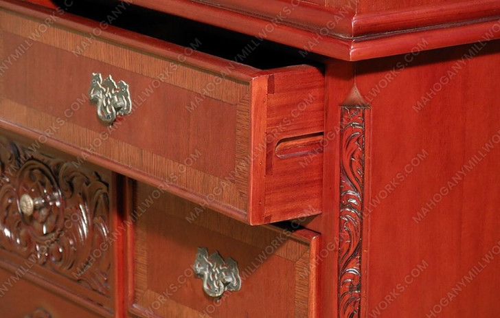 Classic Mahogany Chippendale Highboy Dresser