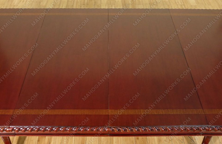 9ft Mahogany/Cherry Empire Dining Table w/ Extensions