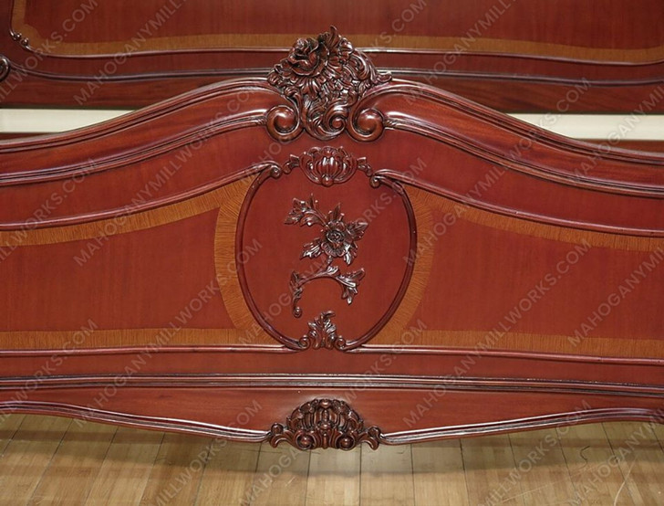 Cherry Empire Marquetry Inlaid Bed