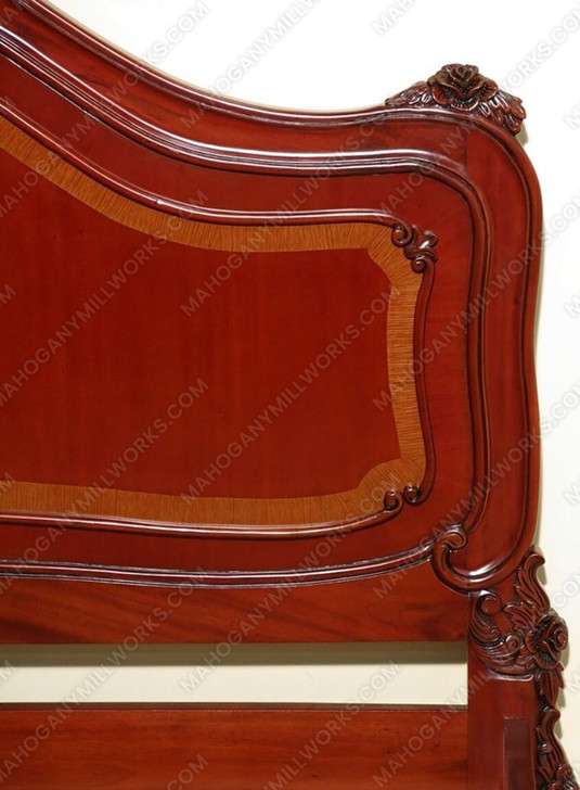 Cherry Empire Marquetry Inlaid Bed