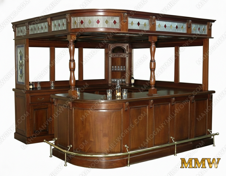 Mahogany Corner Canopy Pub Bar