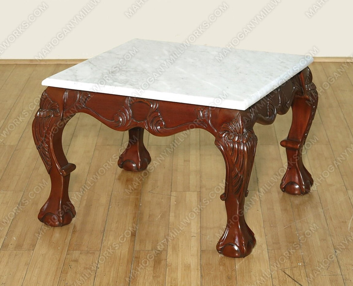 Chippendale Occasional Table w/ Marble