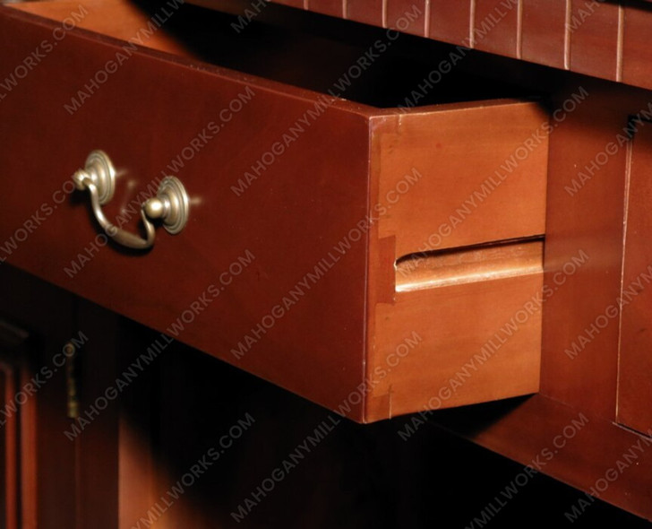 10ft Mahogany Corner Walk-In Bar w/ Flip Top Door