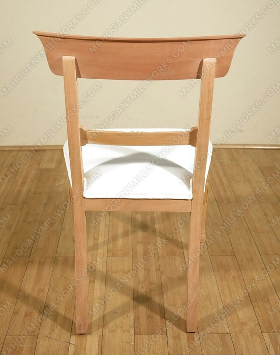 Solid Mahogany Unfinished Regency Dining Side Chair