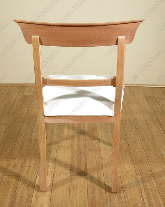 Solid Mahogany Unfinished Regency Dining Arm Chair