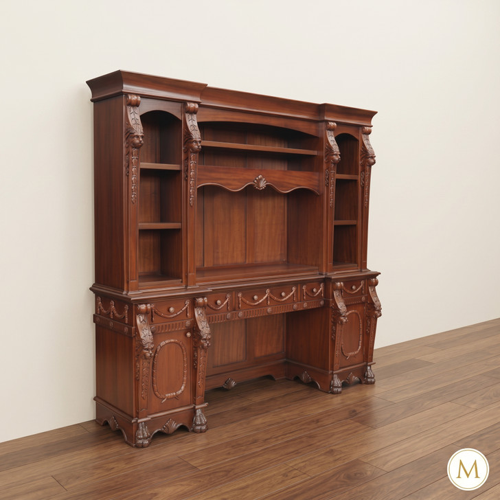Renaissance Mahogany Credenza Bookcase