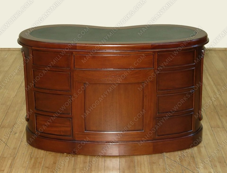 Mahogany Kidney Shape Desk