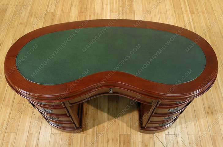 Mahogany Kidney Shape Desk