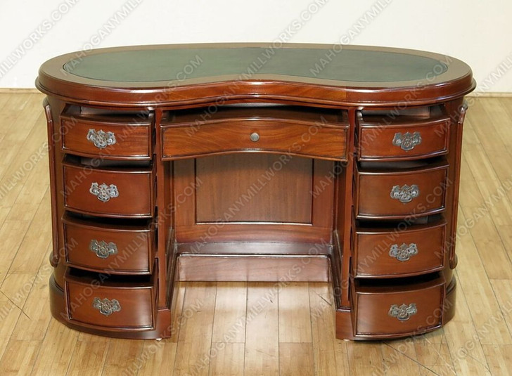 Mahogany Kidney Shape Desk