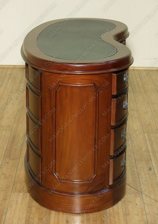 Mahogany Kidney Shape Desk