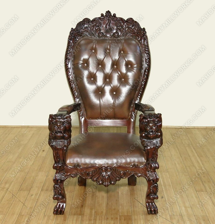 Genuine Leather Church Bishop's Chair