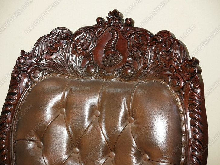 Genuine Leather Church Bishop's Chair