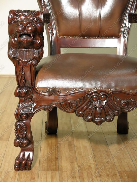 Genuine Leather Church Bishop's Chair
