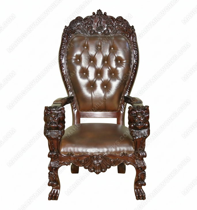 Genuine Leather Church Bishop's Chair