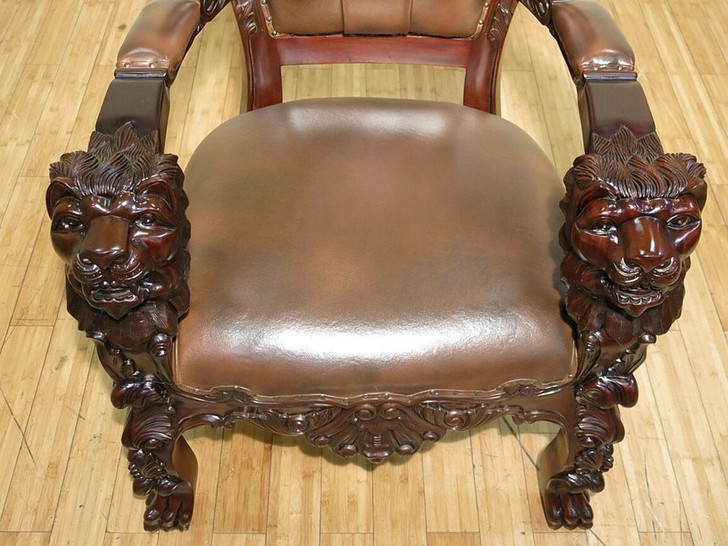 Genuine Leather Church Bishop's Chair