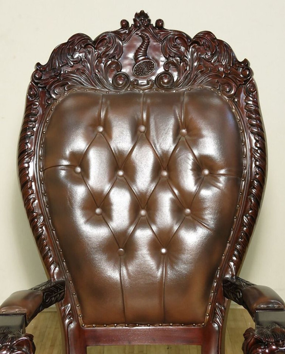 Genuine Leather Church Bishop's Chair