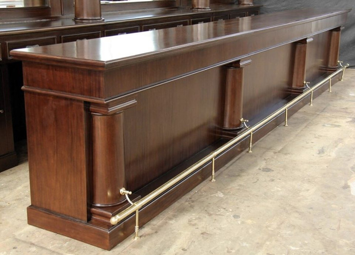 20ft Solid Mahogany Commercial Restaurant Brunswick Pub Bar Set
