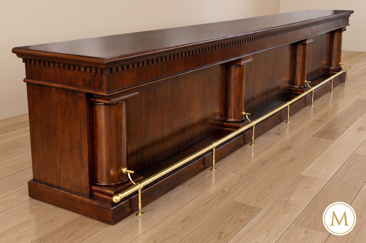 20ft Solid Mahogany Brunswick Pub Bar