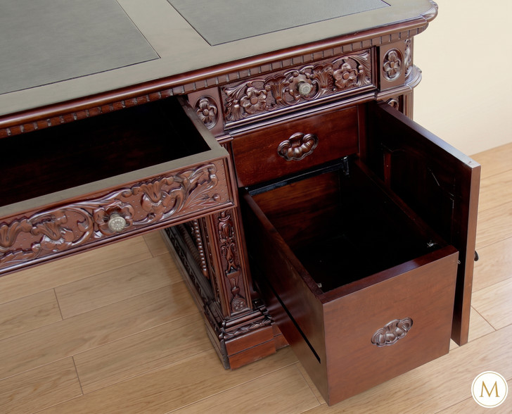 7ft Dark Mahogany Presidential Resolute Desk