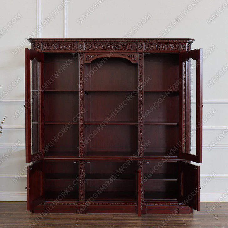 Dark Mahogany President's Resolute Bookcase Replica
