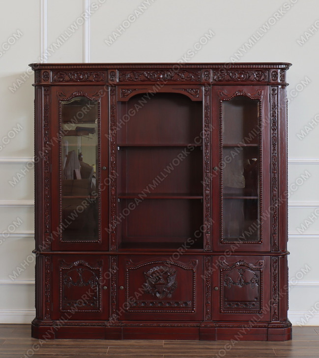 Dark Mahogany Resolute Bookcase
