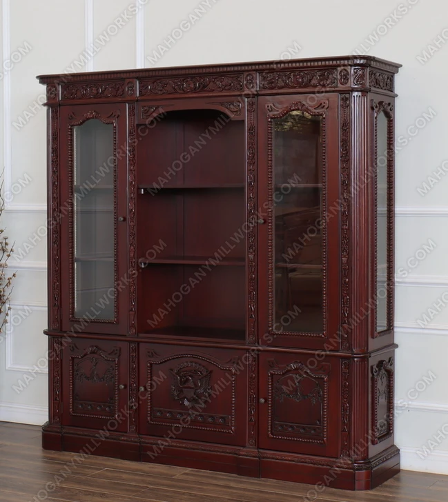 Dark Mahogany Resolute Bookcase