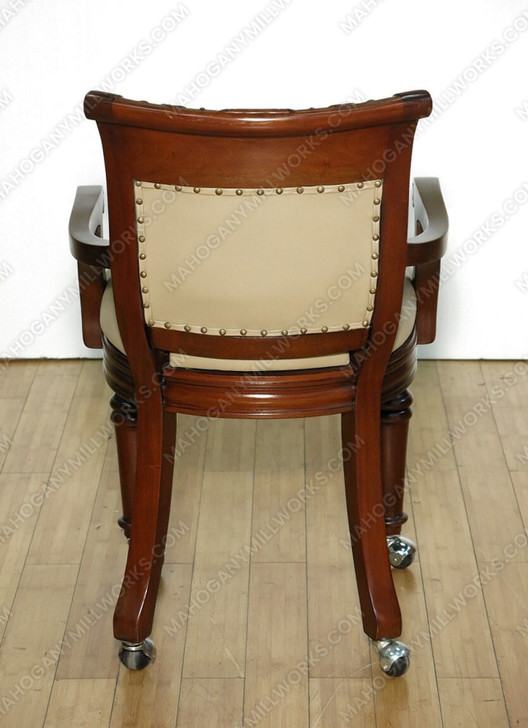 9pc Octagonal Chess/Poker Game Table Set w/ 8 Leather Chairs