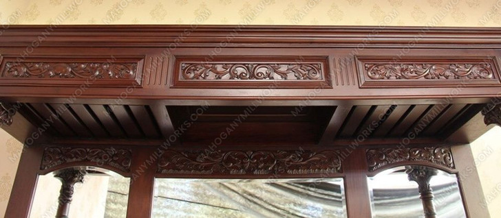 9ft Victorian Pub Bar w/ Marble Top