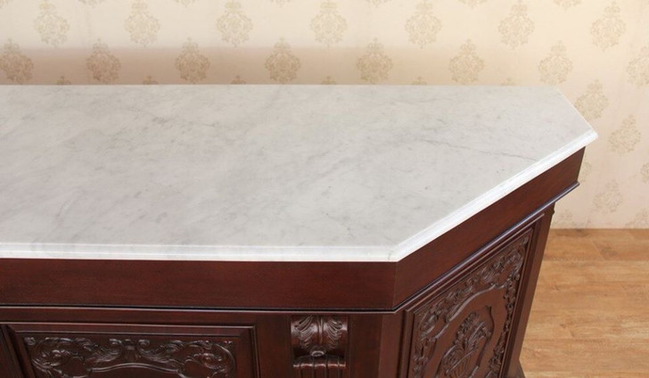 9ft Victorian Pub Bar w/ Marble Top