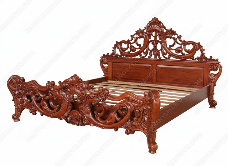 Cleopatra Pierced Panel Bed (E. King)