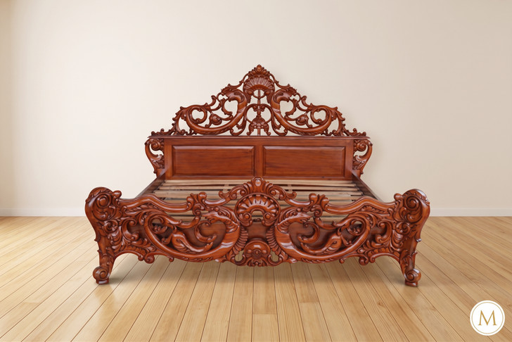 Cleopatra Pierced Panel Bed (E. King)