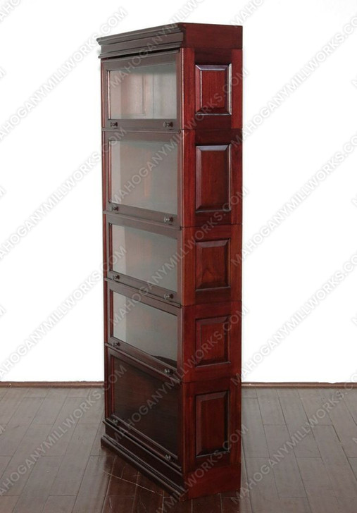 Cherry Finish Mahogany Barrister Lawyer's Bookcase w/ Interchangeable Stacks