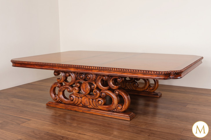 10ft Mahogany Jacobean Dining Table