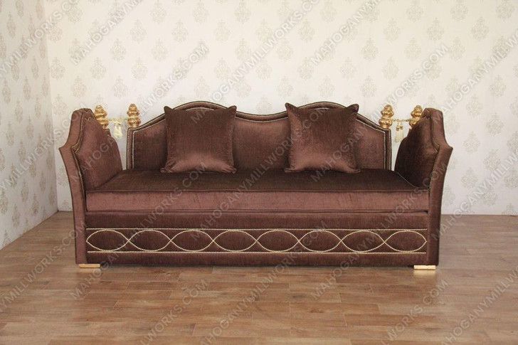 Custom Brown Sofa Couch