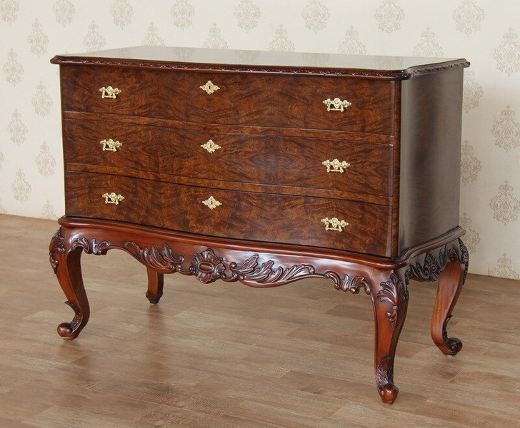 The Heirres Traditional Mappa Burl with Flower Marquetry Chest