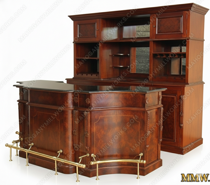 Fairhaven Mappa Burl Inlay Pub Bar