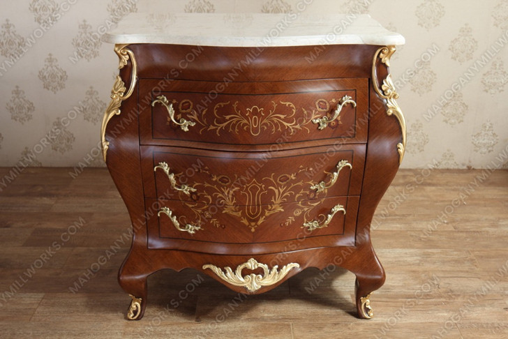 3 Drawer Inlay Bombay Chest