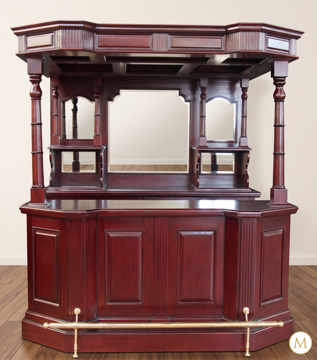 6.5ft Cherry Canopy Home Pub Bar