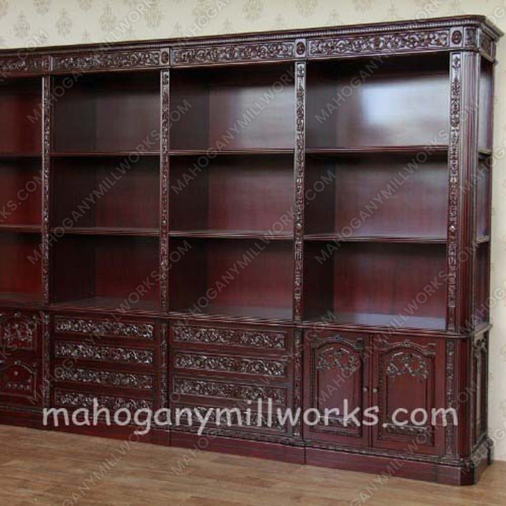 Large Cherry Resolute Open Gallery Bookcase