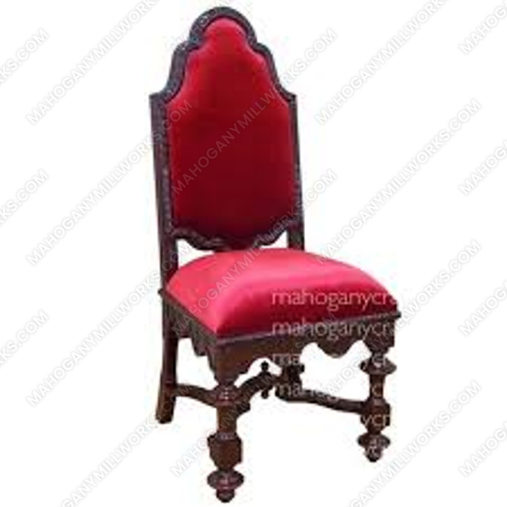 Mahogany Gothic Heavy Carved Chair
