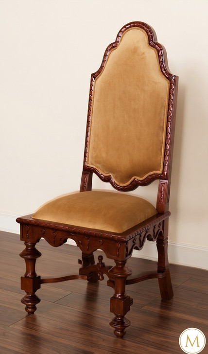 Mahogany Gothic Heavy Carved Chair