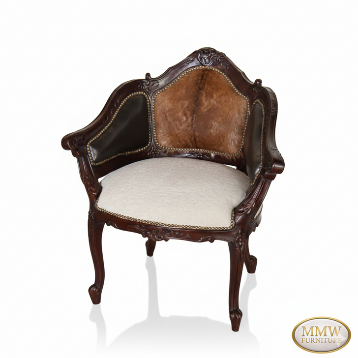 Occasional Chair w/ Leather