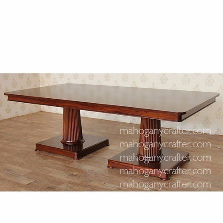 RL Double Pedestal Dining Table