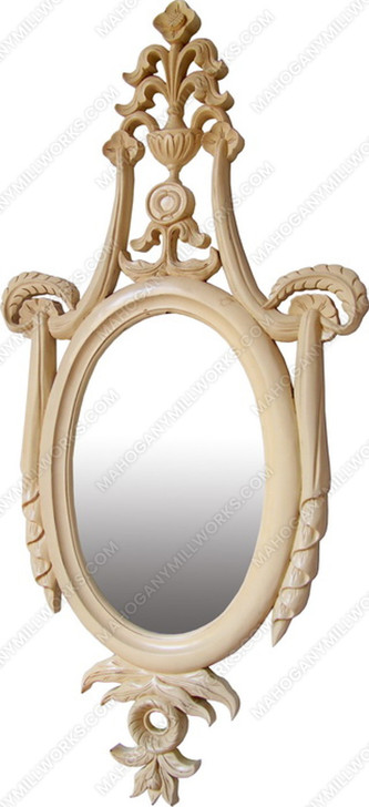 Cream Trophy Carved Mirror