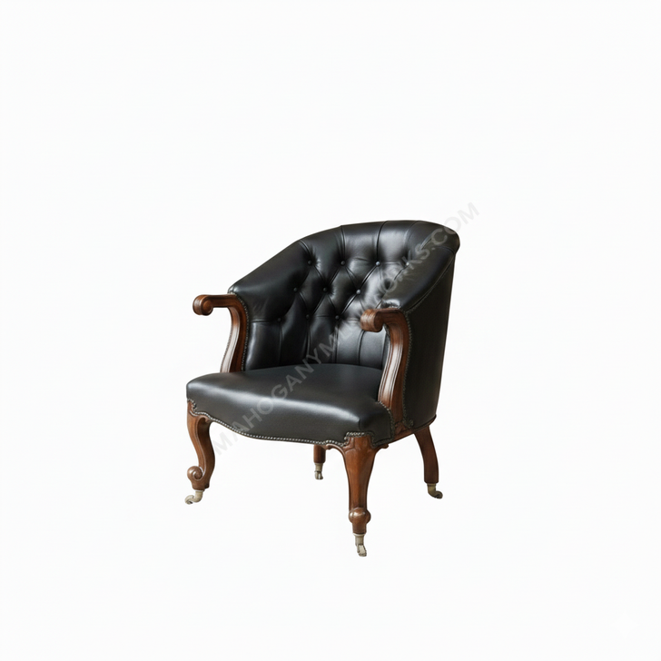 Genuine Leather Oval Office Executive Office Conference Chair