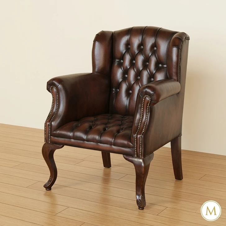 Leather Club House Chair